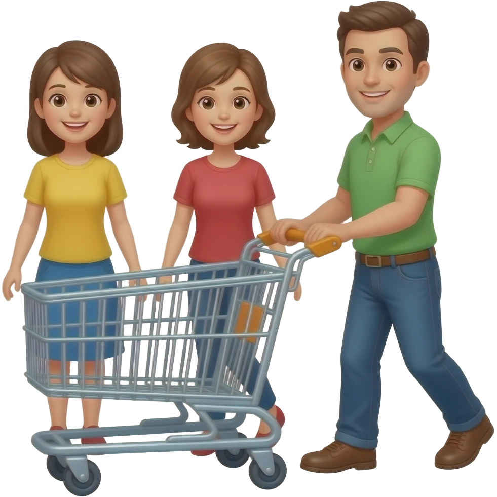 people Pushing Trolley emoji