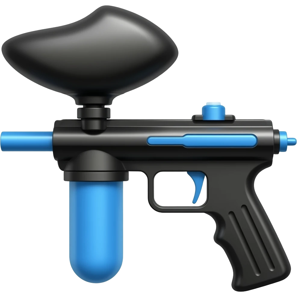 Paintball gun with air tank emoji