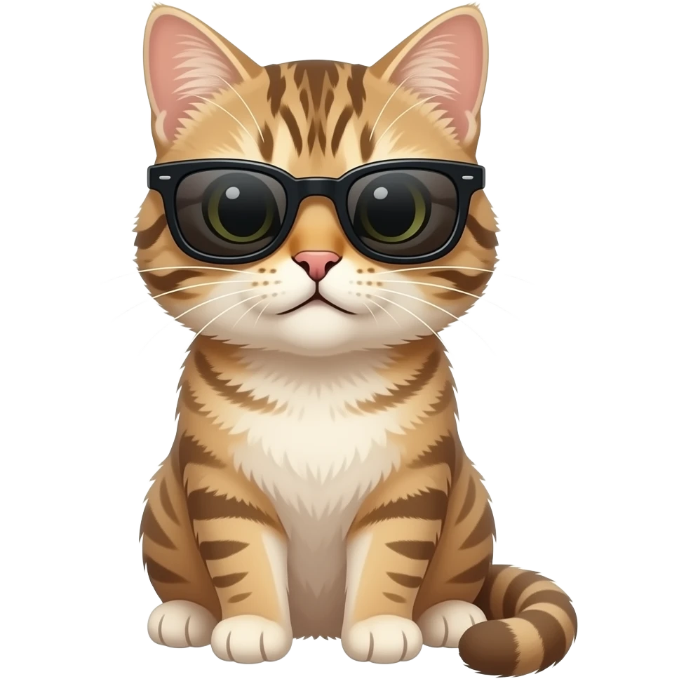 Cat wearing sunglasses emoji