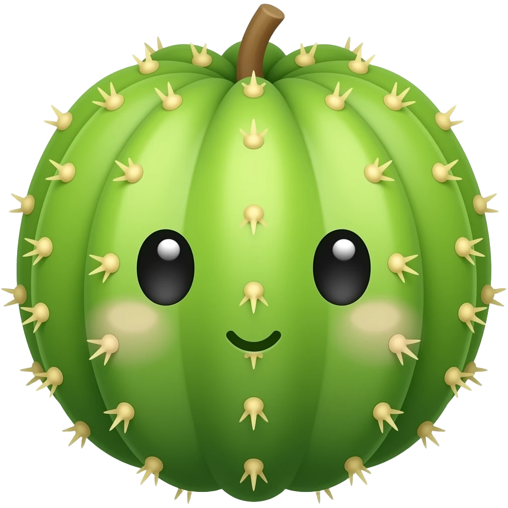 Kawaii fruta de cactus emoji