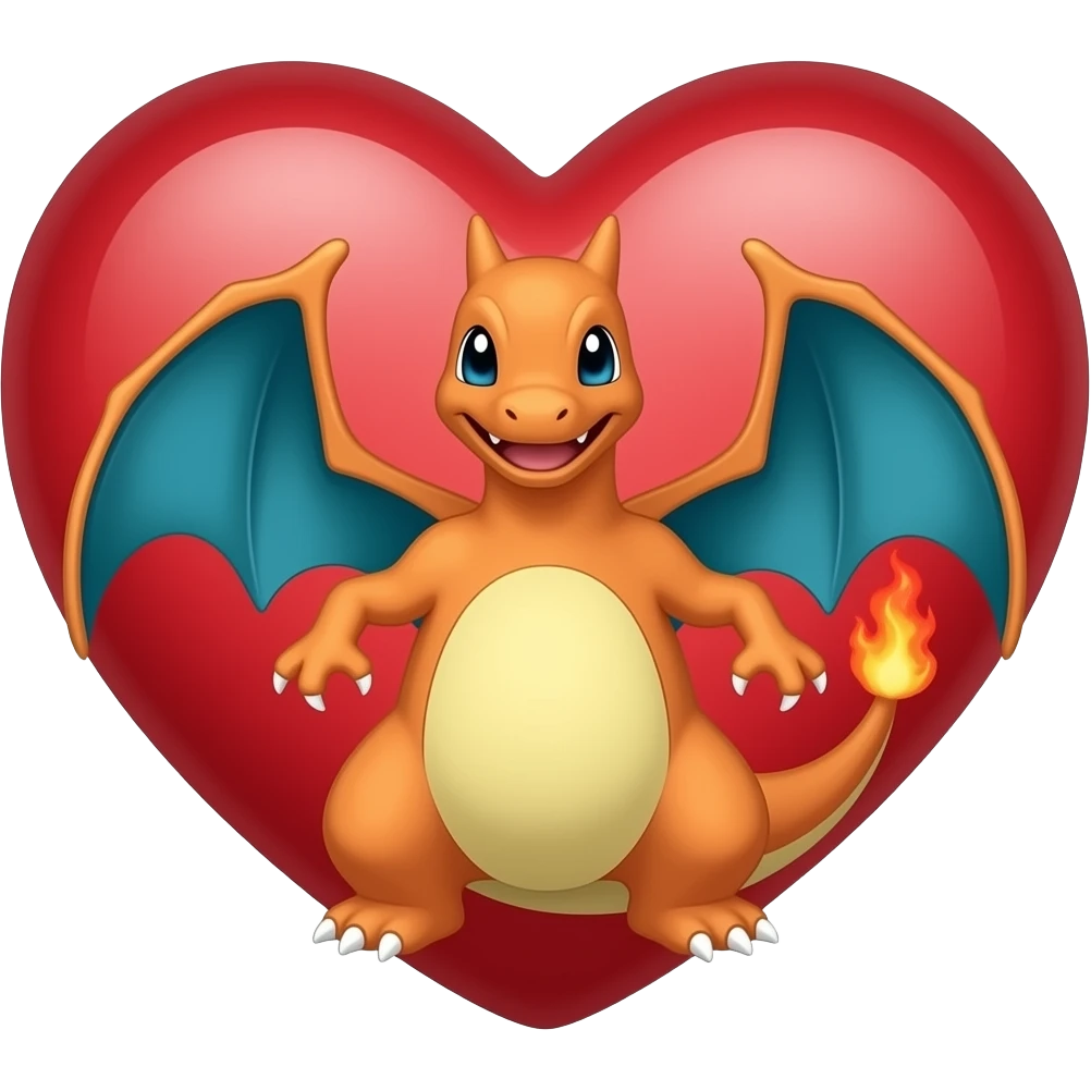 Charizard heart emoji