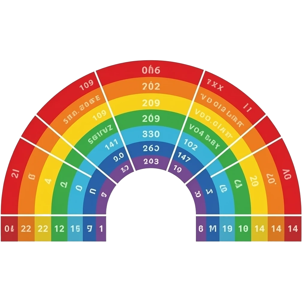 Rainbow Colors vocabulary emoji
