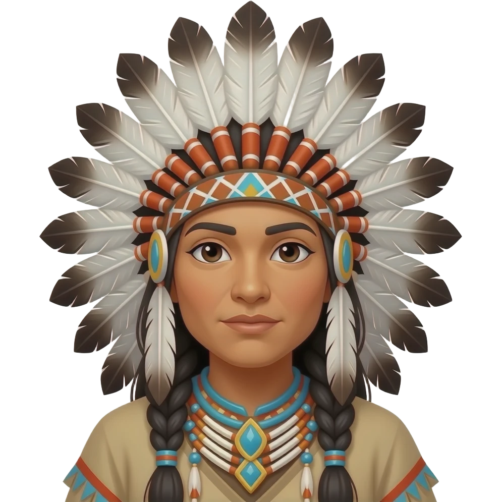 DOMORODÝ INDIÁN, TRADIČNÍ emoji