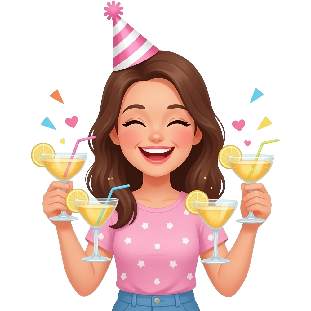 scutterbotch (means to have multiple drinks for one's bday) make it a woman emoji