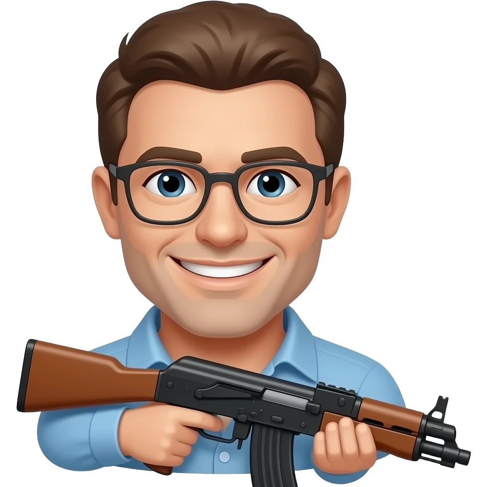 Gülen yüz ve silah emoji