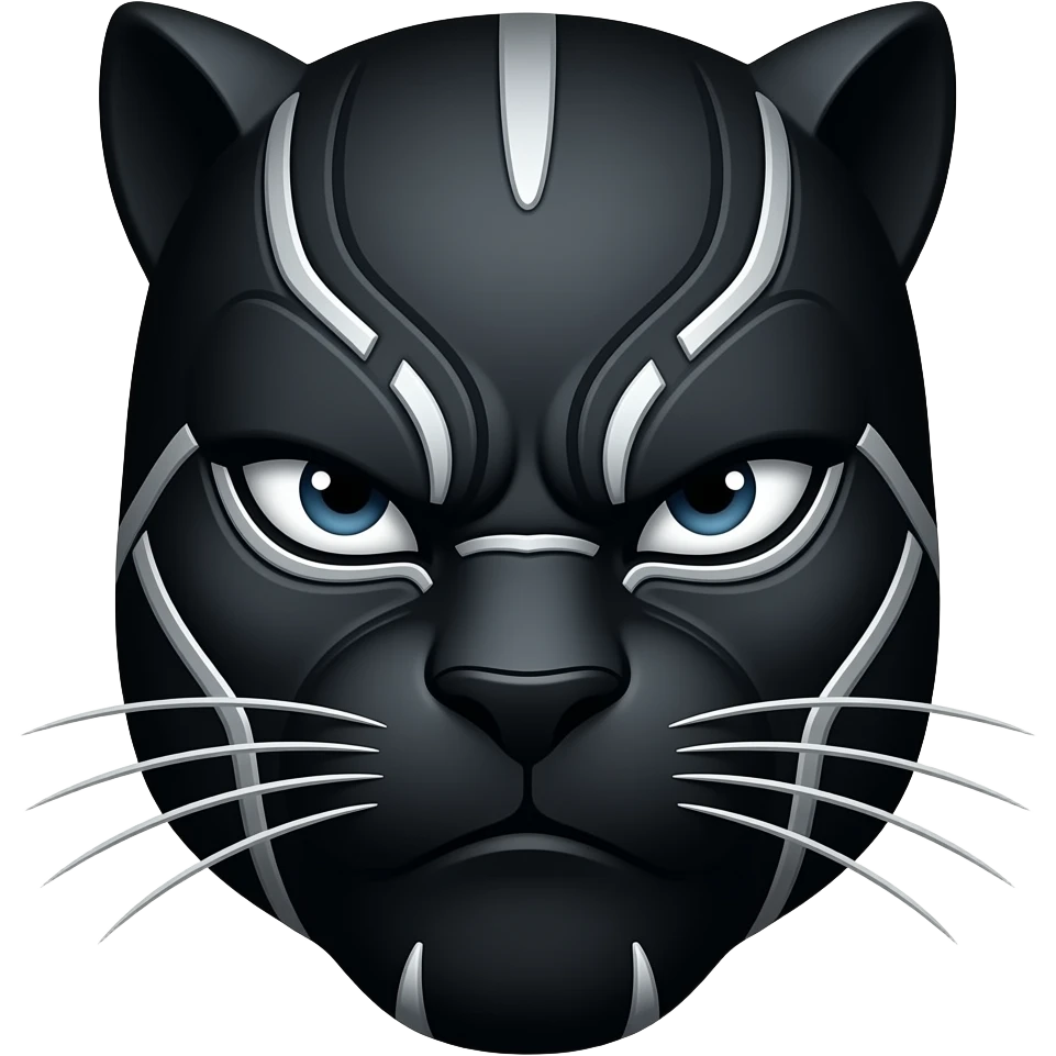 cara de animal pantera negra imponente emoji