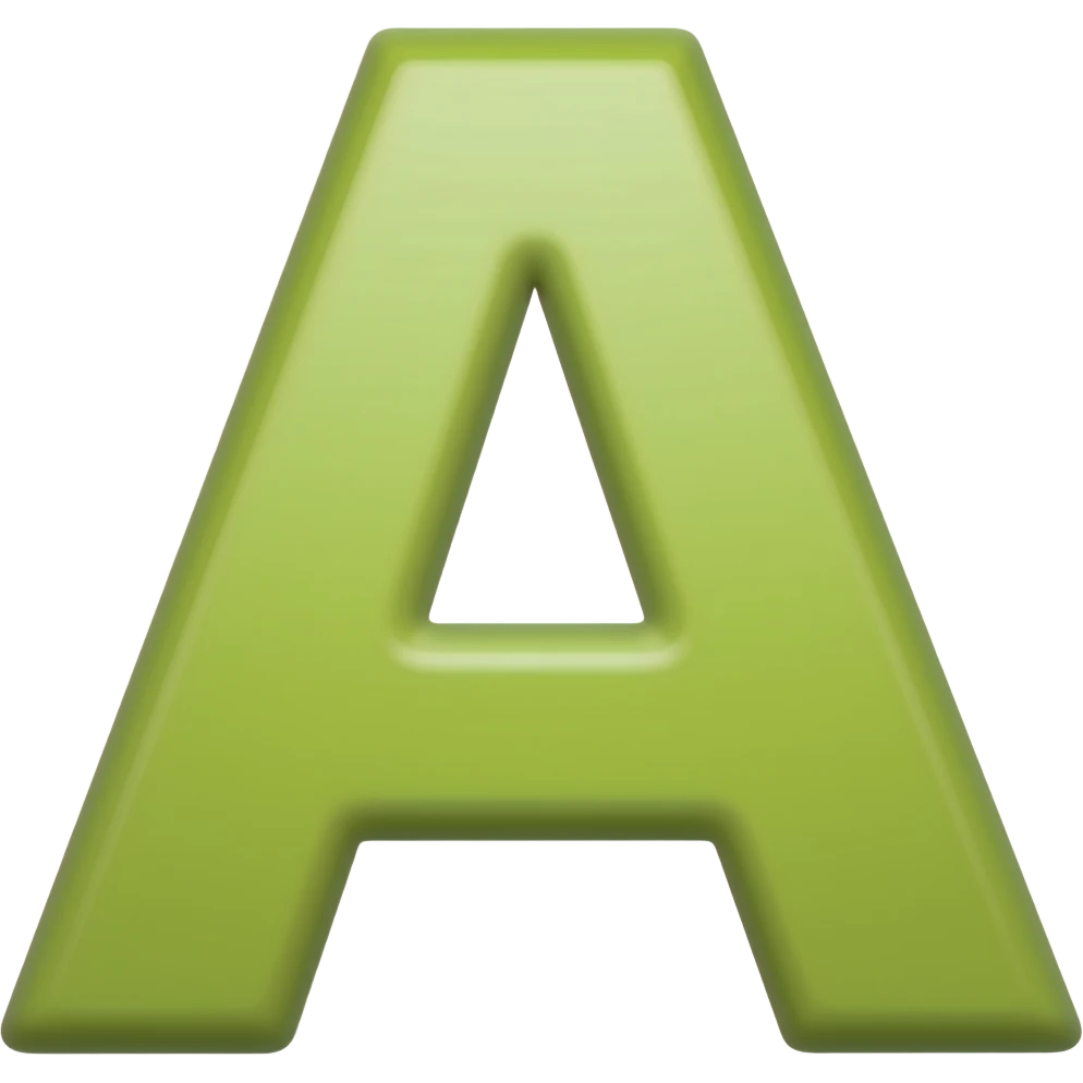 YA letters, bright single color, smooth refined edges, subtle rounding, clean design, not rough or heavy emoji
