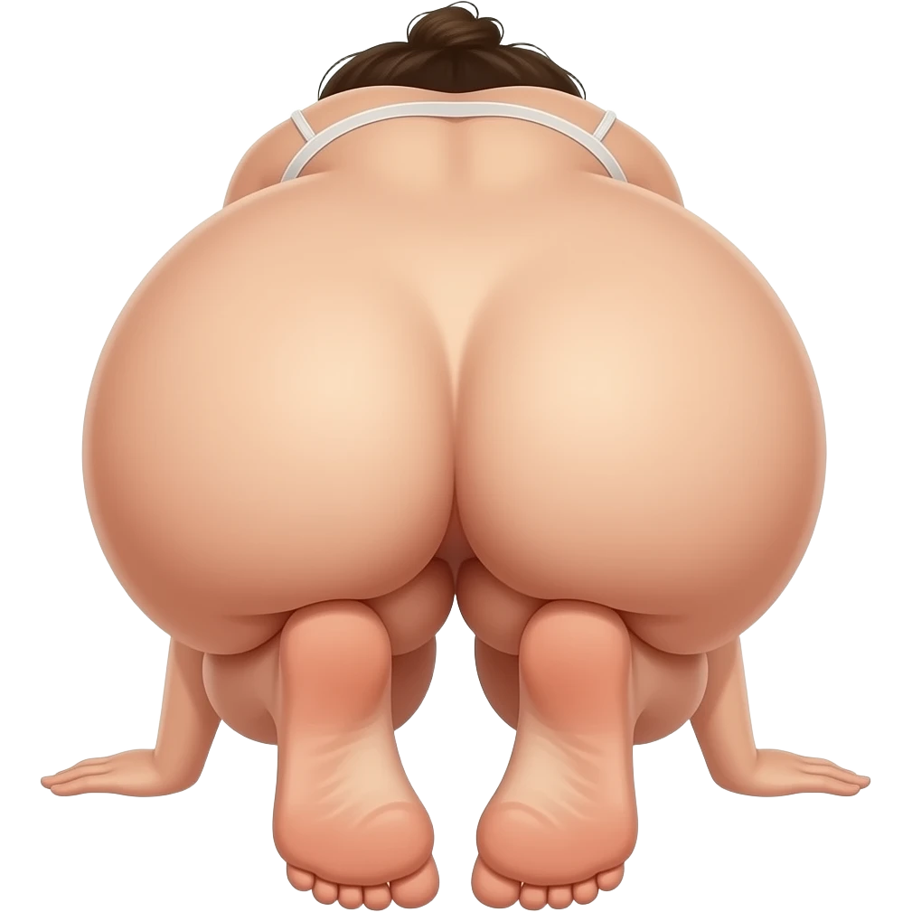 girl legs back naked ass and feet emoji