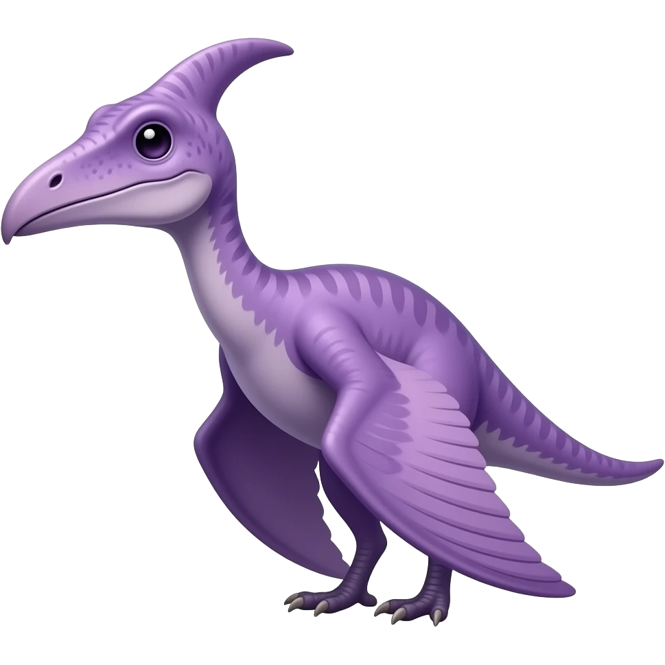 I won't oregnal purpule Pteranodon  emoji 2018 1.30 unicode ios emoji
