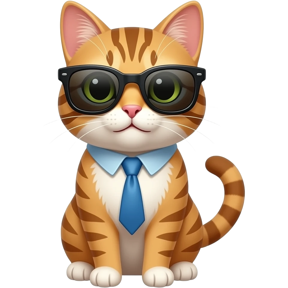 Cat wearing sunglasses emoji