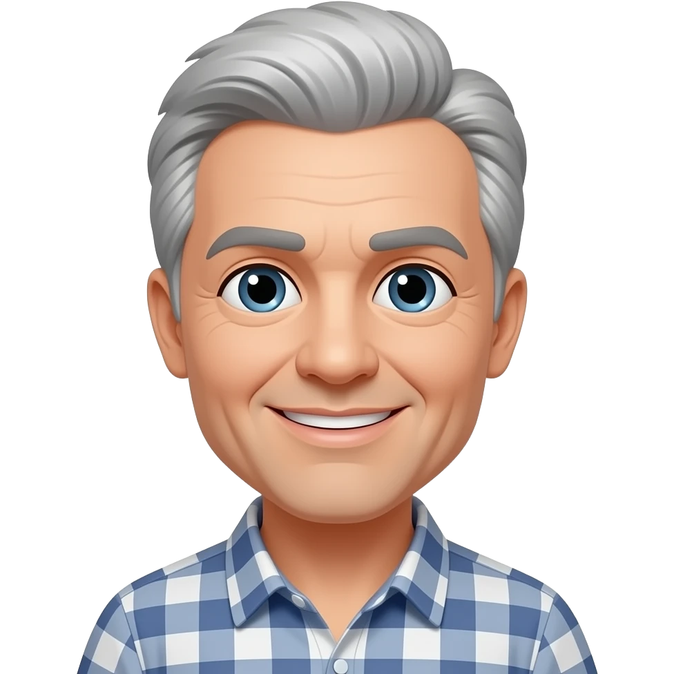 Very kind and loving with grey hair emoji