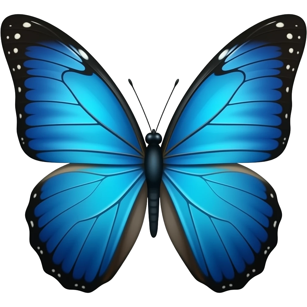 Mariposa azul emoji