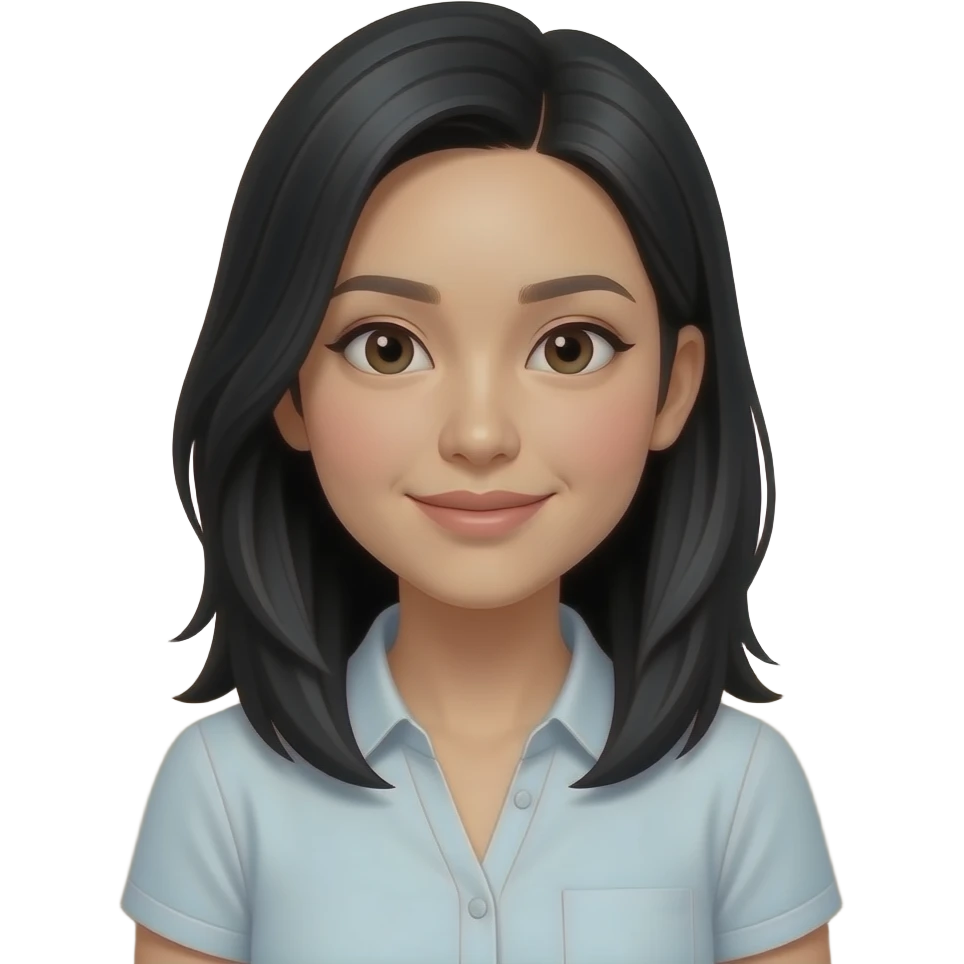 An Asian woman with a pale complexion and black hair is sitting on a sofa emoji