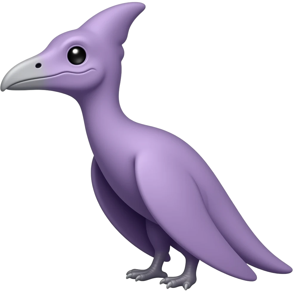 purpule Pteranodon  emoji 2018 1.30 unicode ios emoji