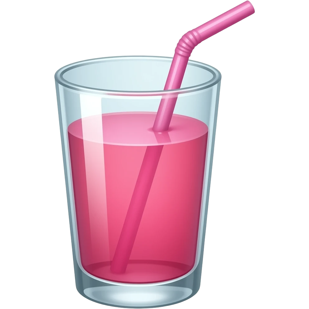 Drinks pink emoji