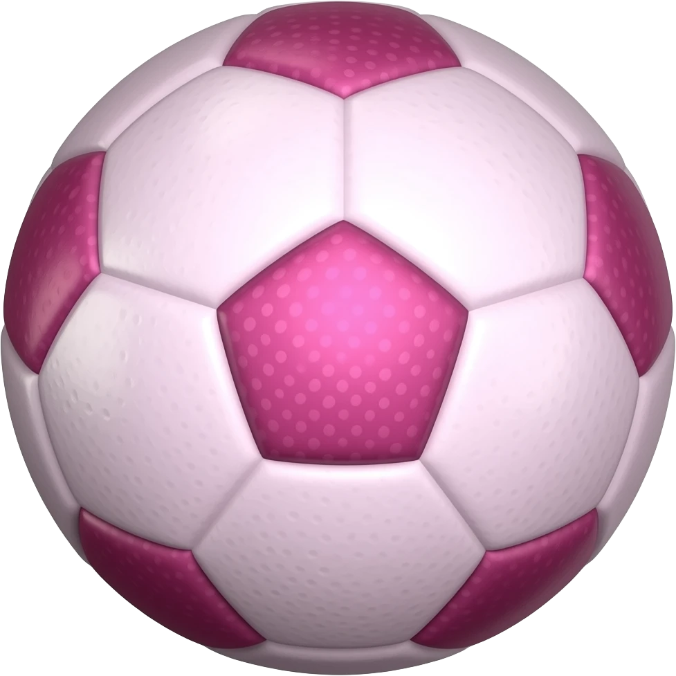 Ballons de foot avec motif rugueux rose emoji