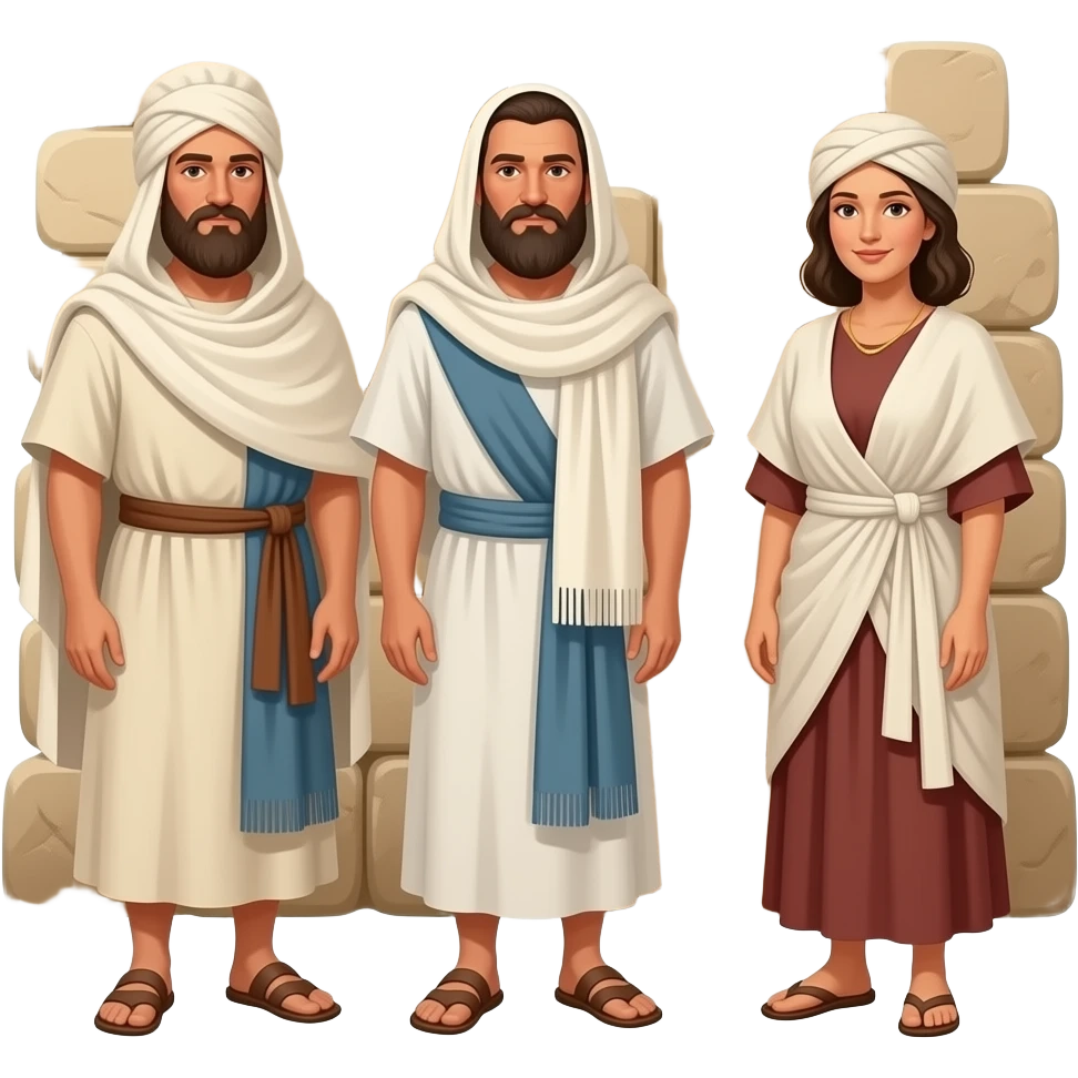 Hebrew men and women from ancient biblical times emoji