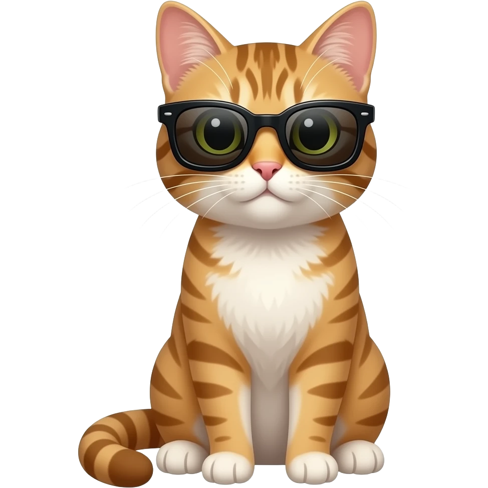 Cat wearing sunglasses emoji
