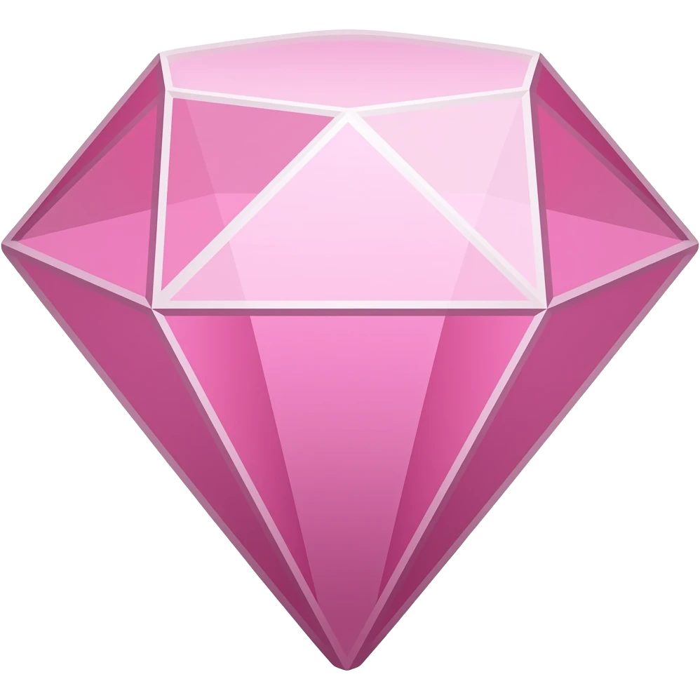Pink diamond emoji emoji