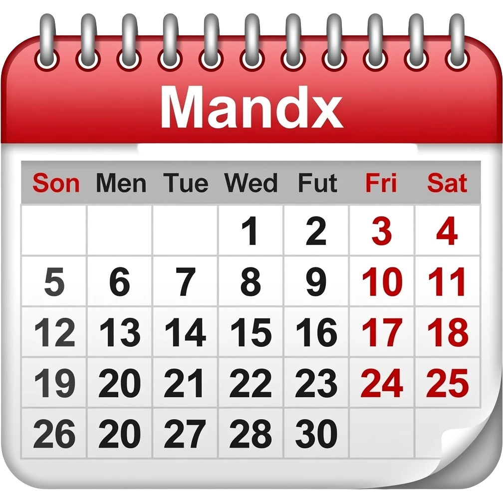 календарь март emoji