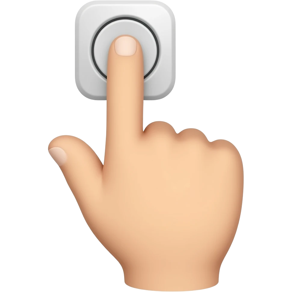 finger on top presses emoji