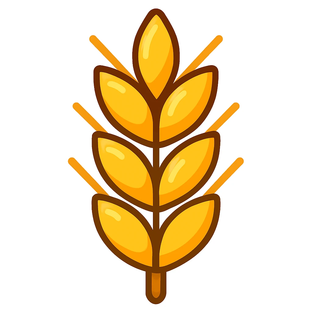 Сгенерируй мне эту пшеницу в стиле емодзи  emoji