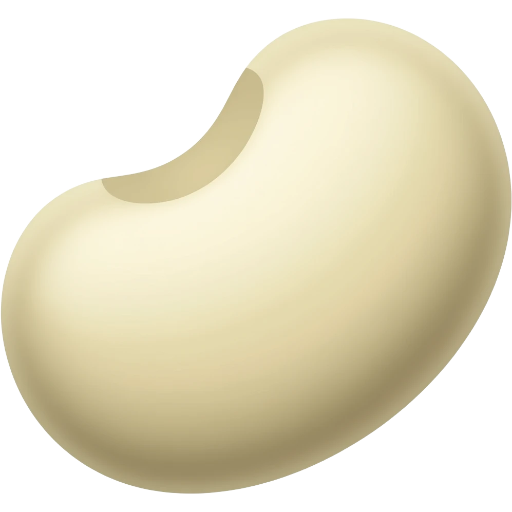 white chocolate beens emoji