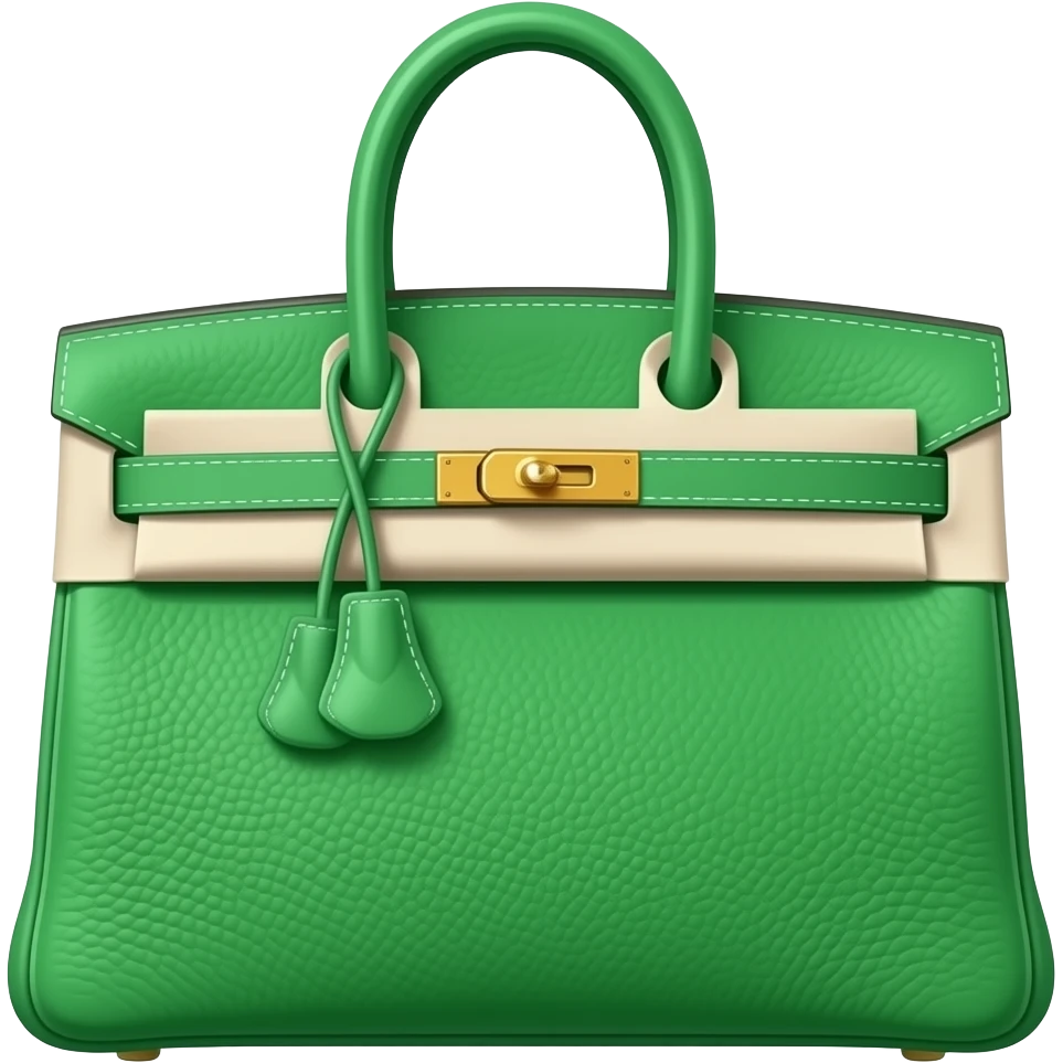 green hermes bag emoji