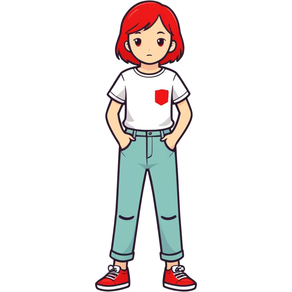 Girl on her period emoji