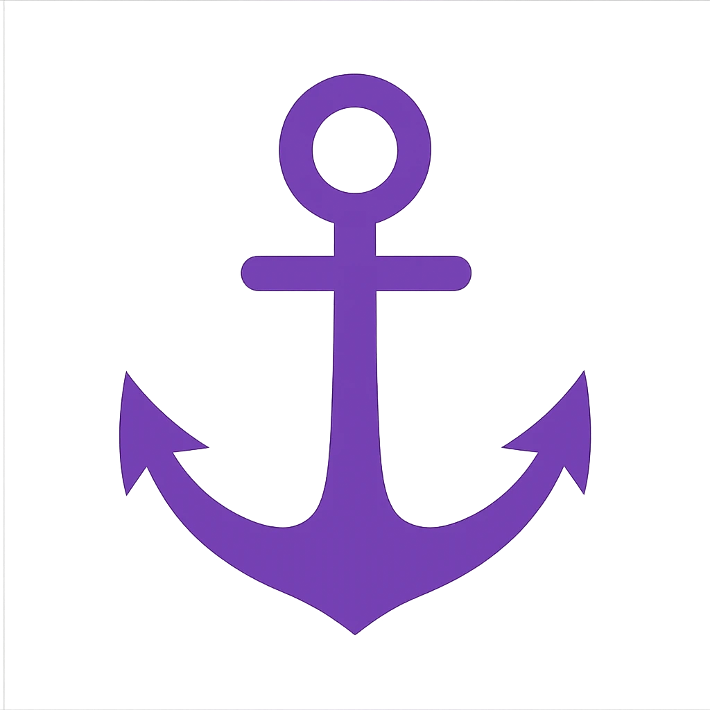 purple anchor emoji