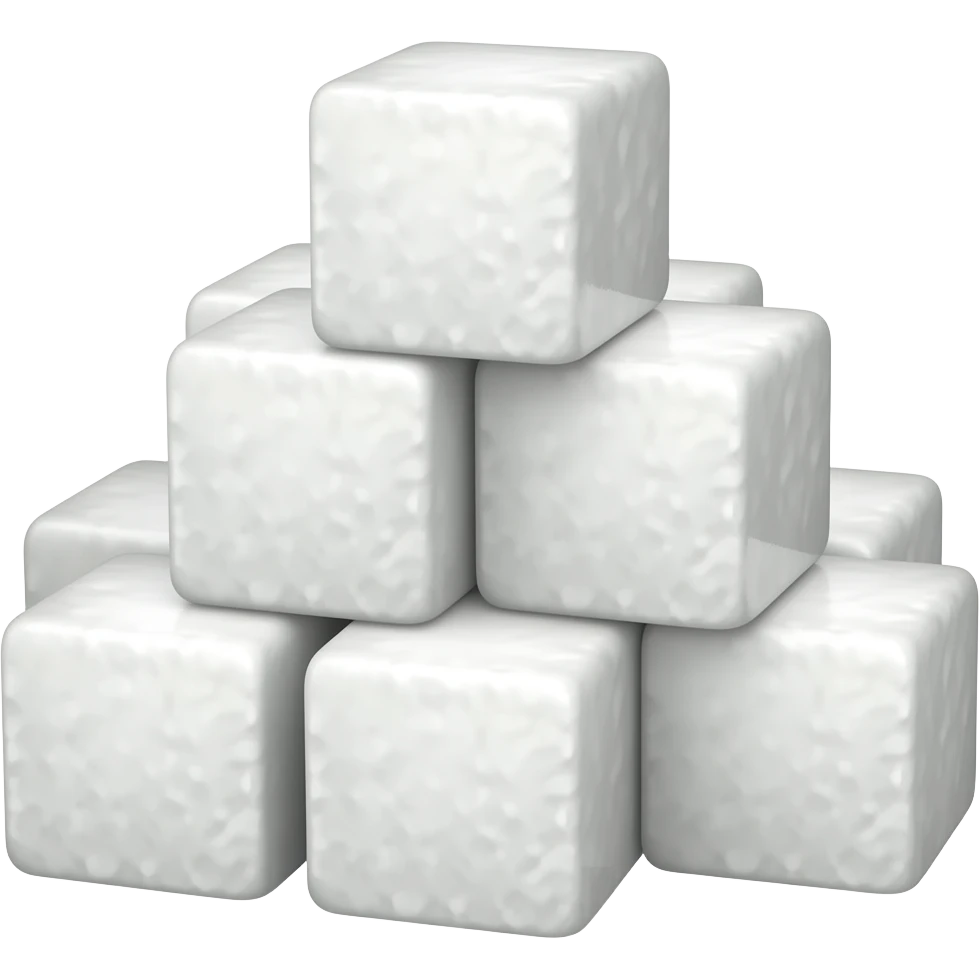 white sugar cubes emoji