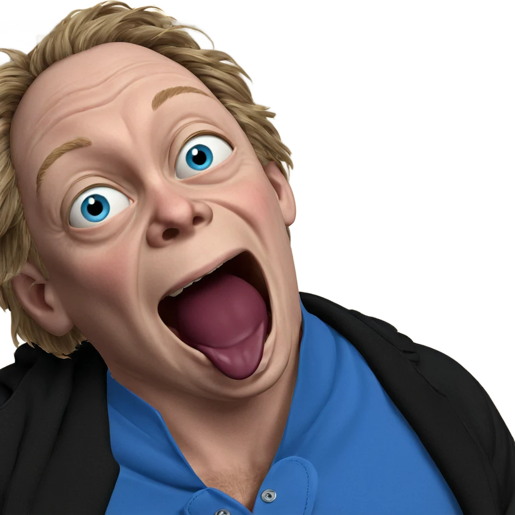 horror themed blue eyed meme emoji