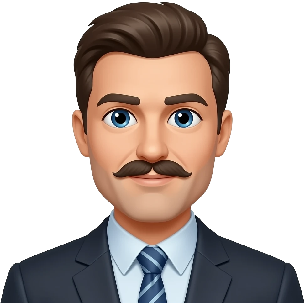 Plus carré la moustaches emoji