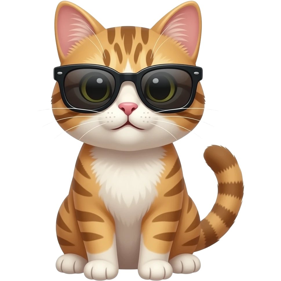 Cat wearing sunglasses emoji