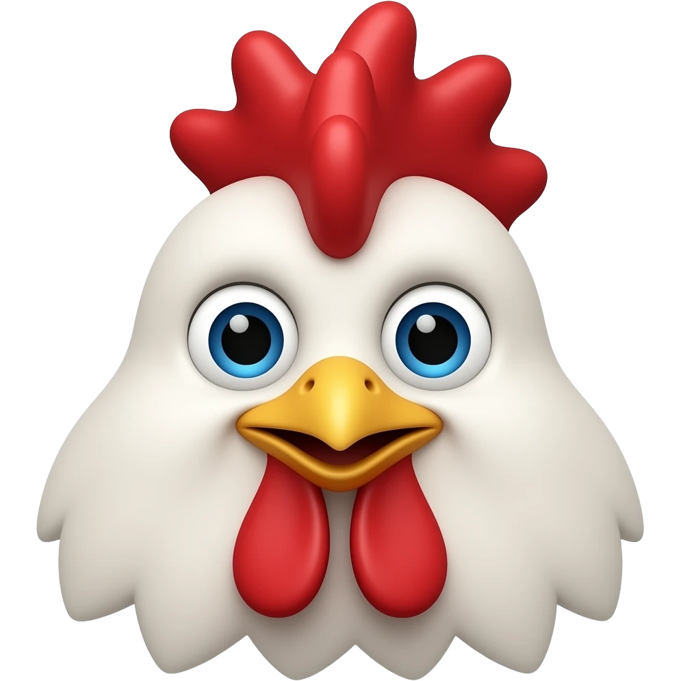 Chicken face emoji