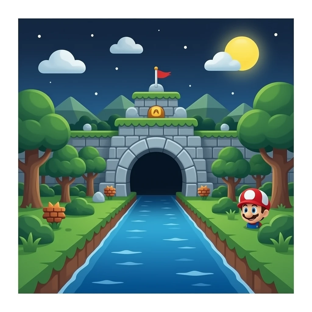 super Mario bros tunnel emoji