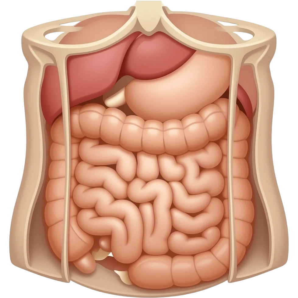 draw an anatomical abdomen emoji