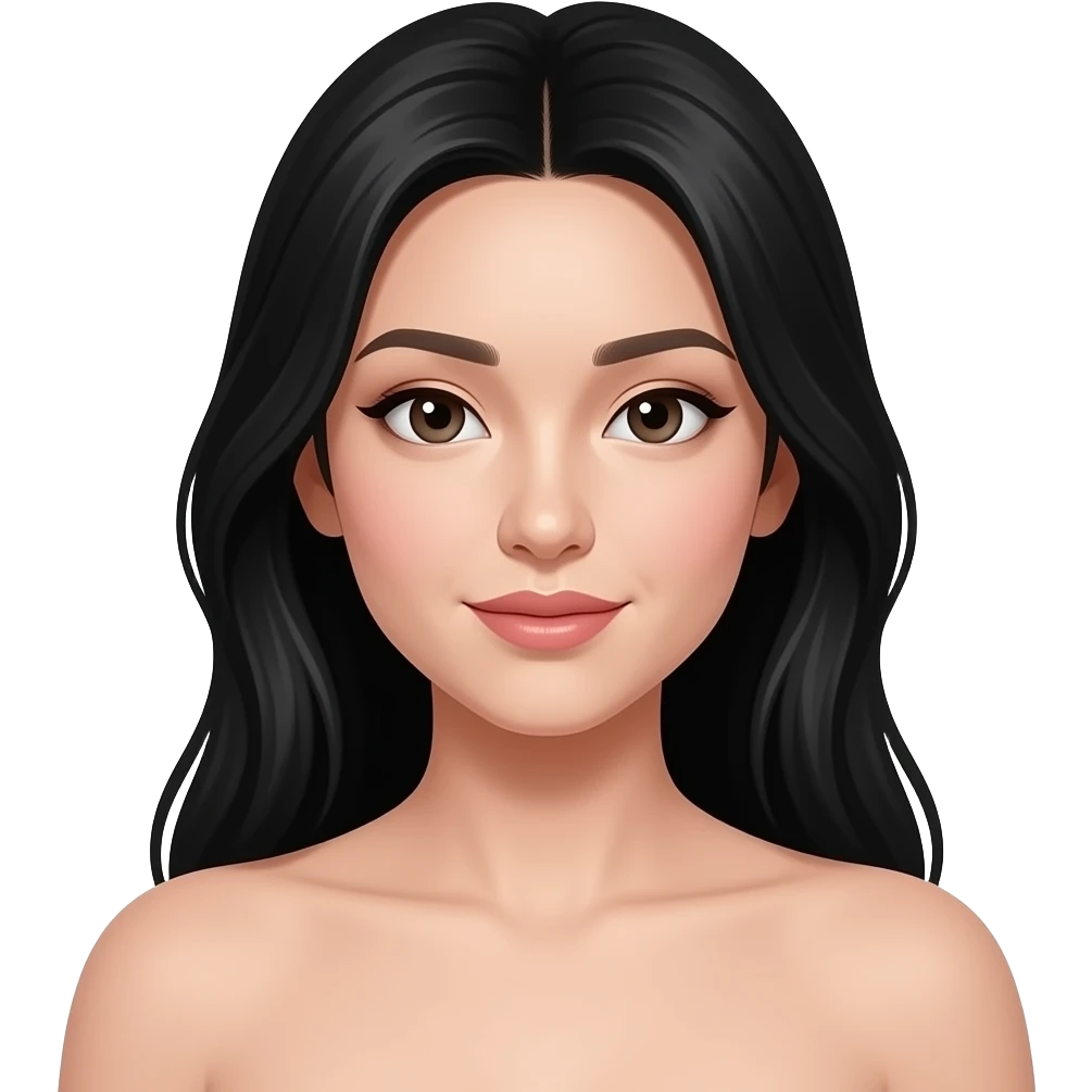 naked chinese woman shrugging her shoulders emoji