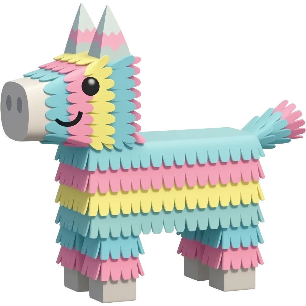 Pastel pinata emoji