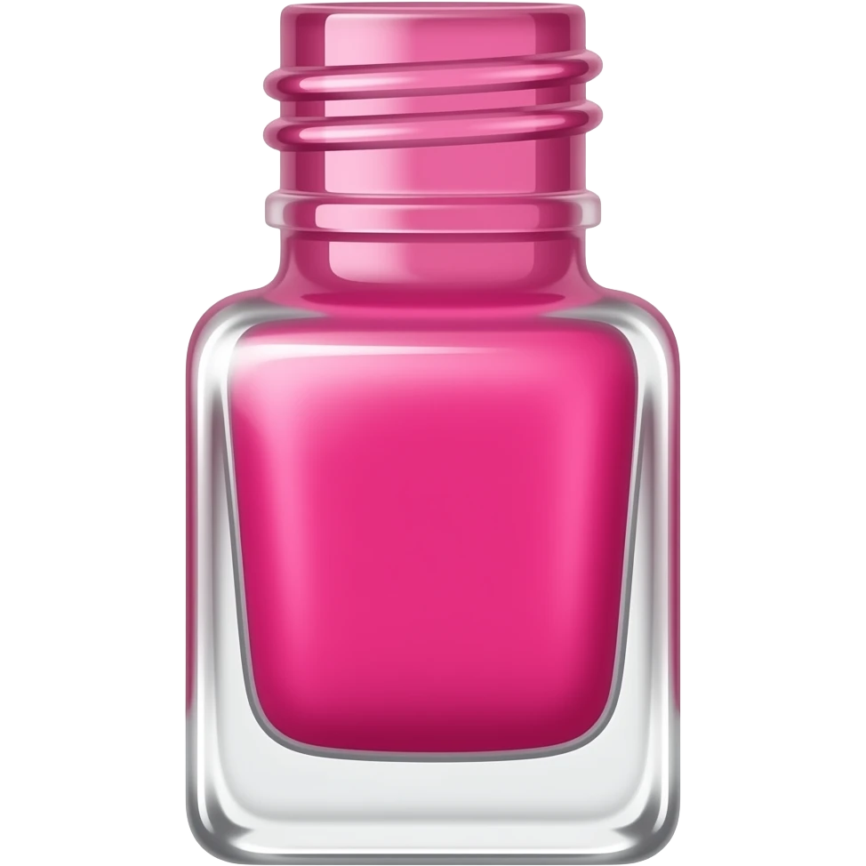 vibrant paink nail paint emoji