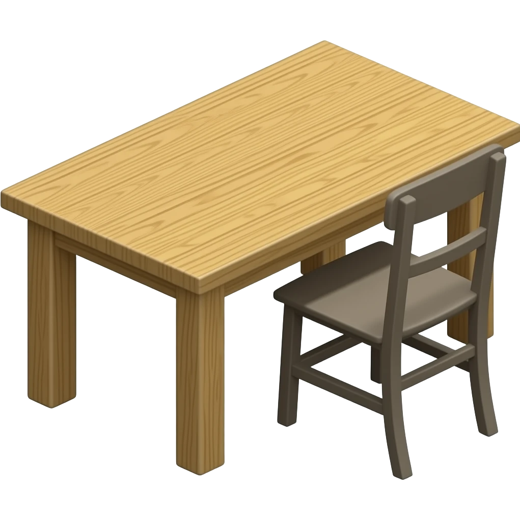 a table that is long and there is nothing there not a fork or anything else with chair emoji