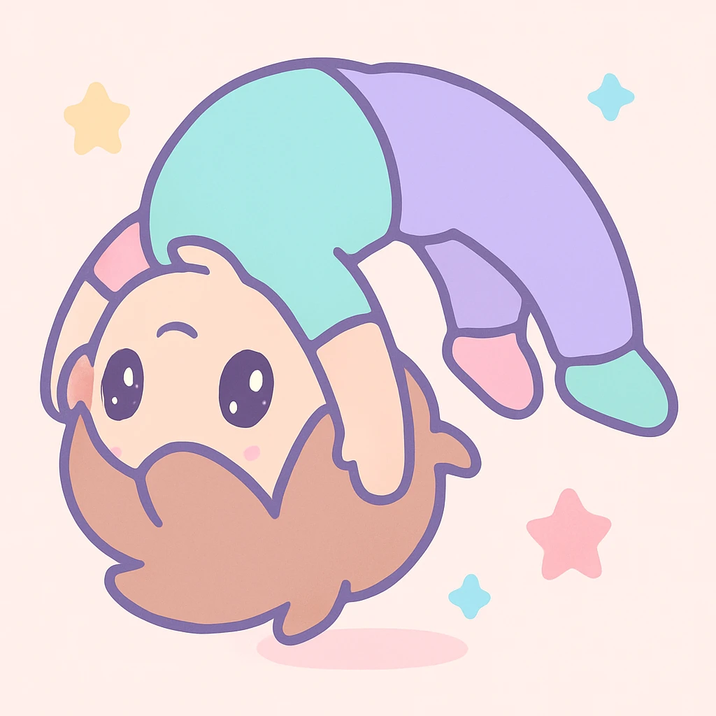 a child doing a backflip, kawaii style emoji