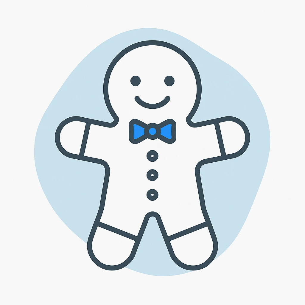 gingerbread man emoji