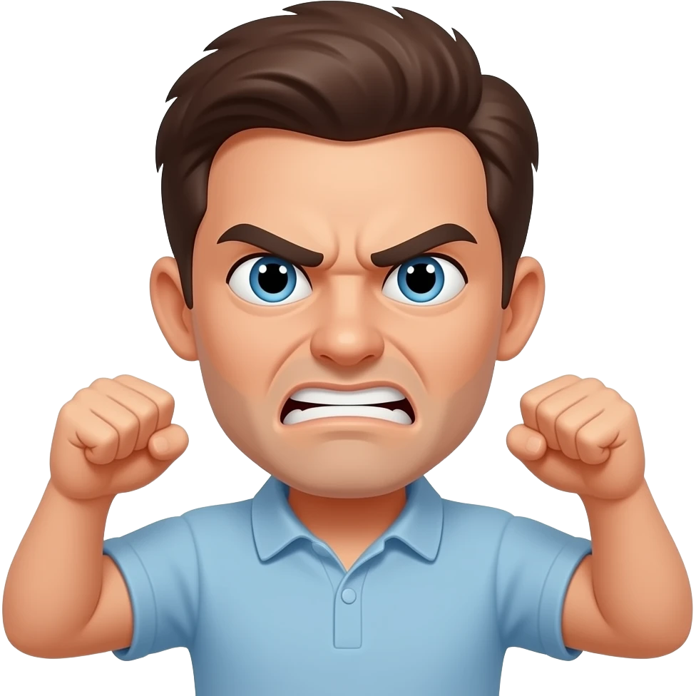 Podes criar um emoji que demonstre ao mesmo tempo falta de paciência e desspero emoji