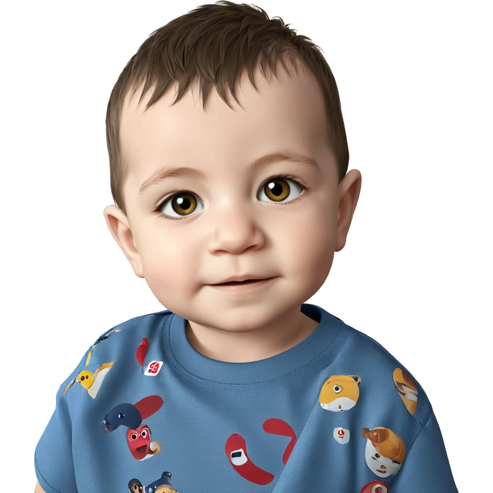 realistic portrait of a boy emoji