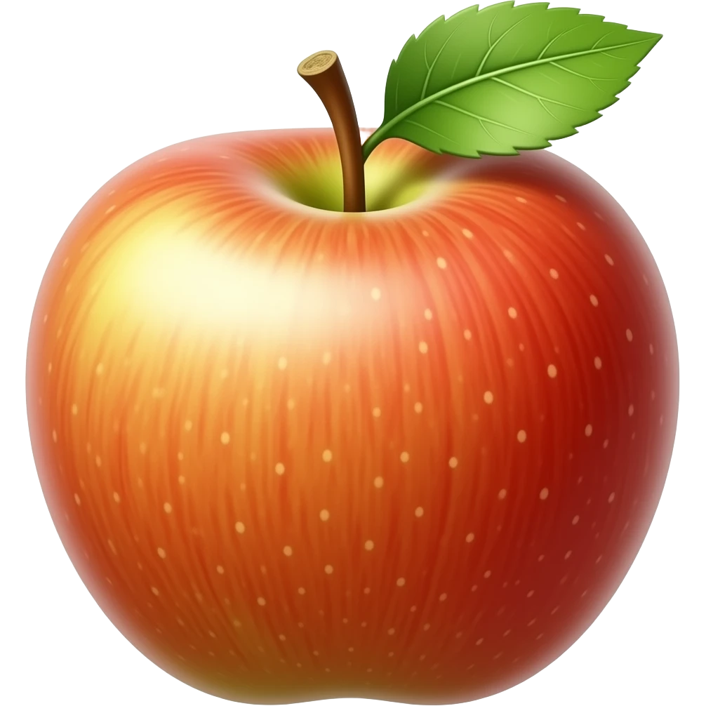 Living apple emoji
