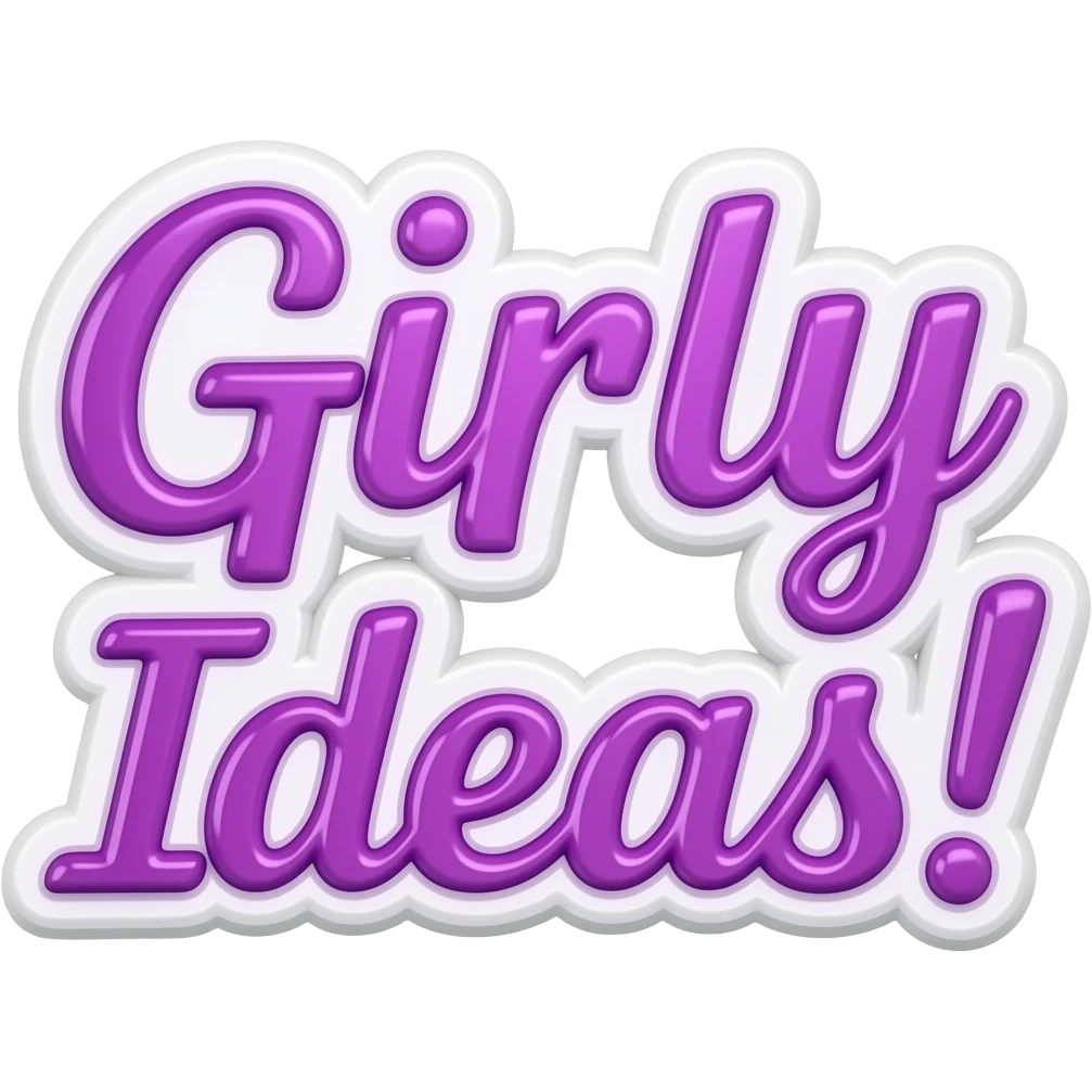 The exact words "Stop stealing ideas!" in neon purple, girly typography lettering with a crisp white outline border around each letter, detailed, 3d rendering, high definition. must have no emoji icons, no emoji faces, no human figures emoji