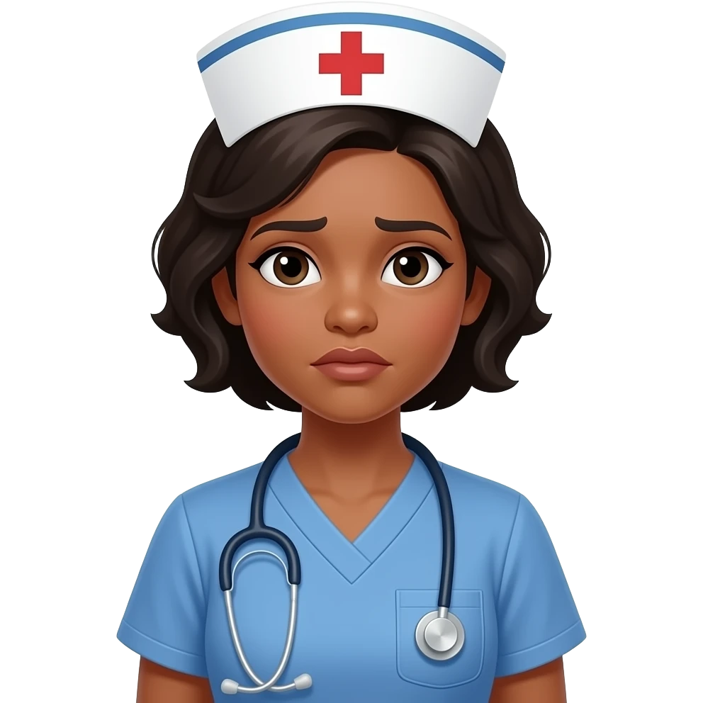 WOC nurse  concern emoji
