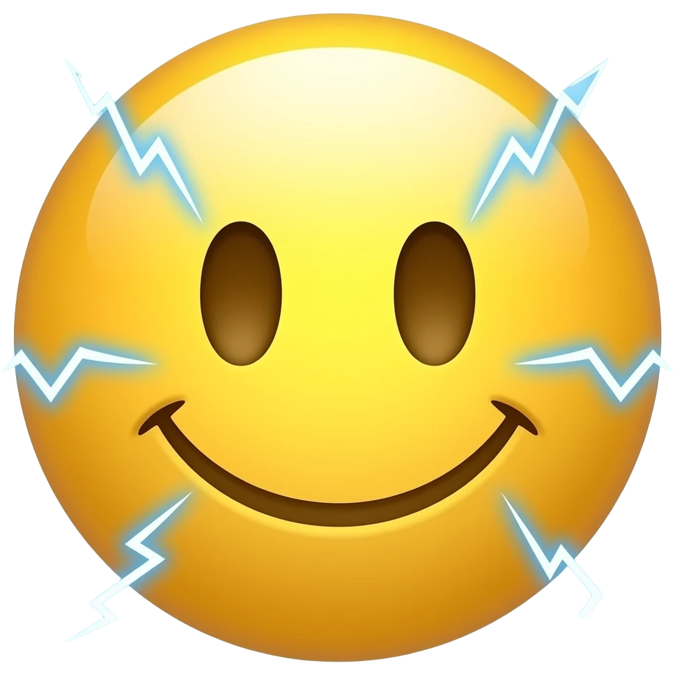 an emoji being electrocuted (the yellow guy) emoji