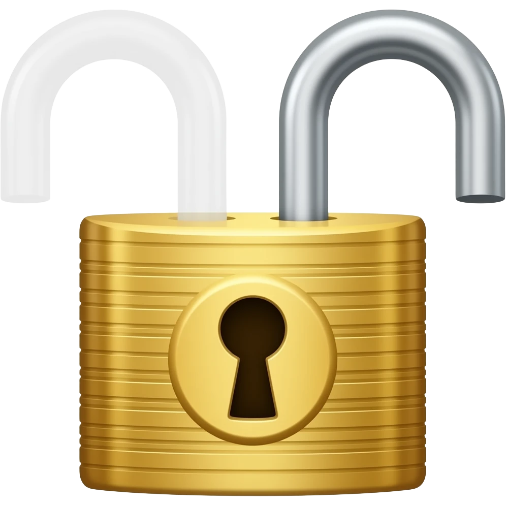 need a open and close lock images for the use of power button unlock emoji